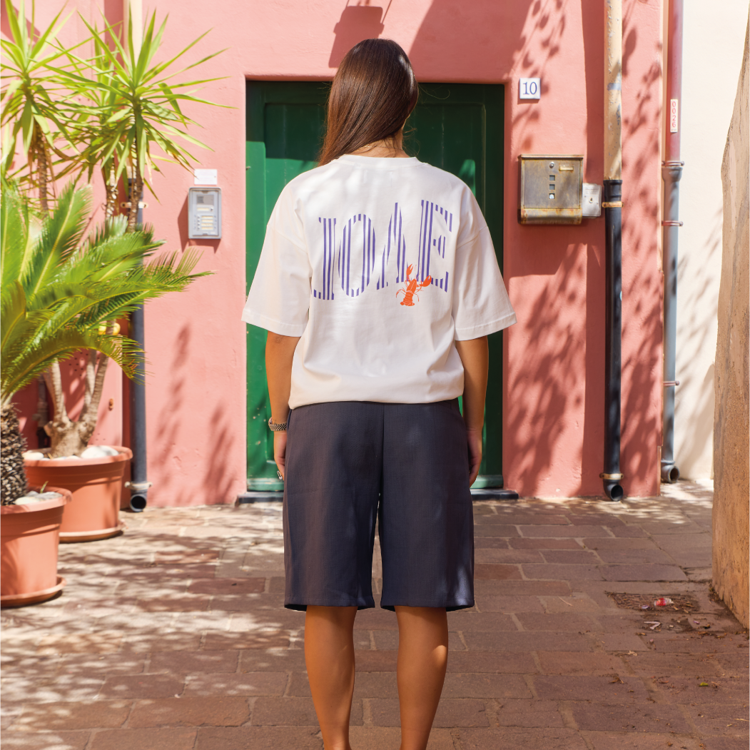 STRIPED LOGO TEE