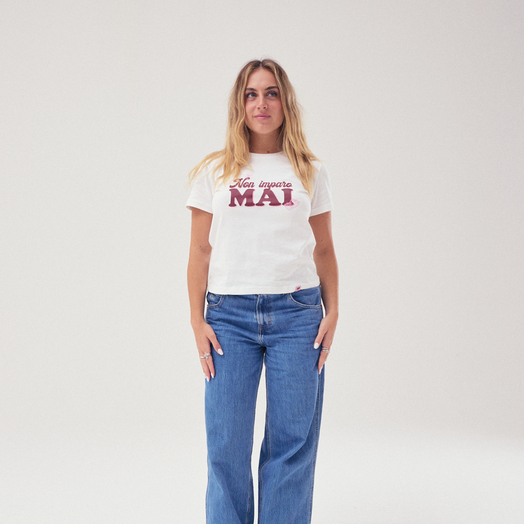 "NON IMPARO MAI" BABY TEE