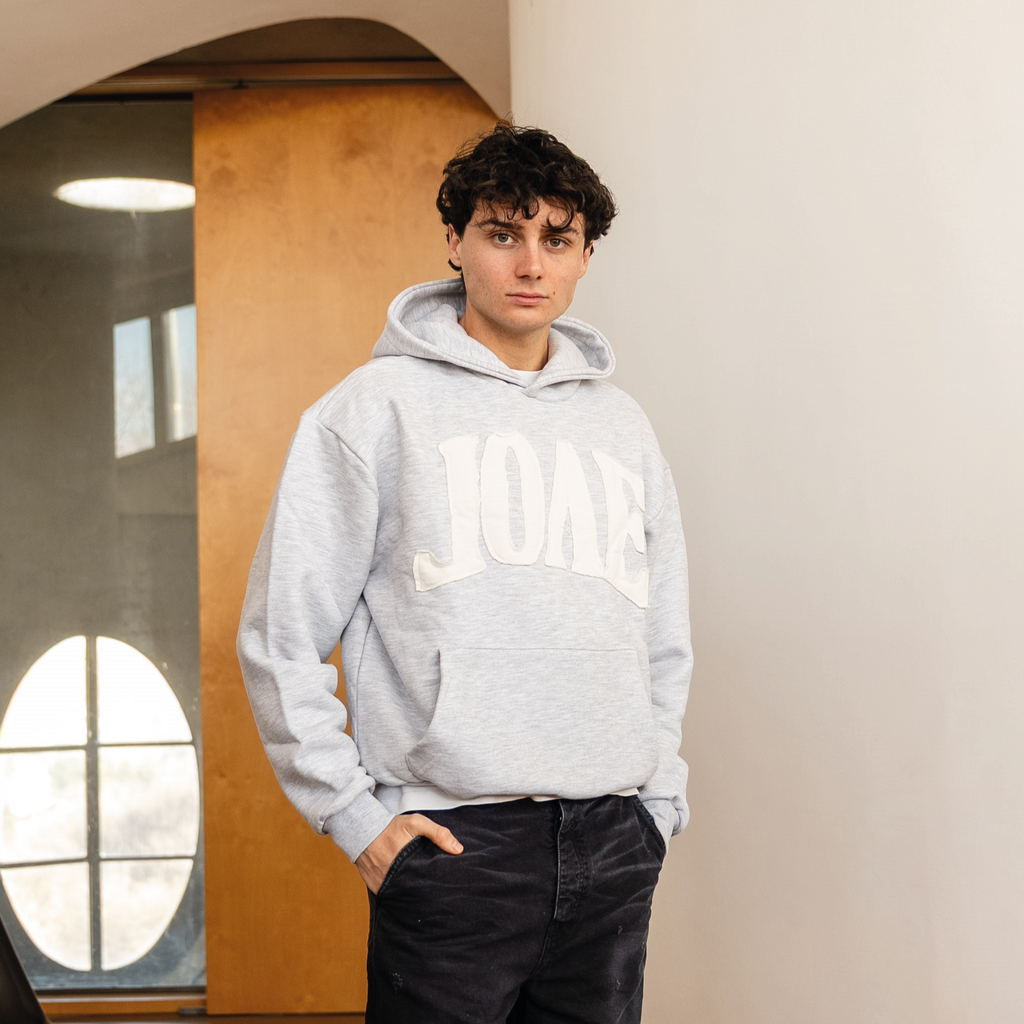 Arch Logo Hoodie Grey
