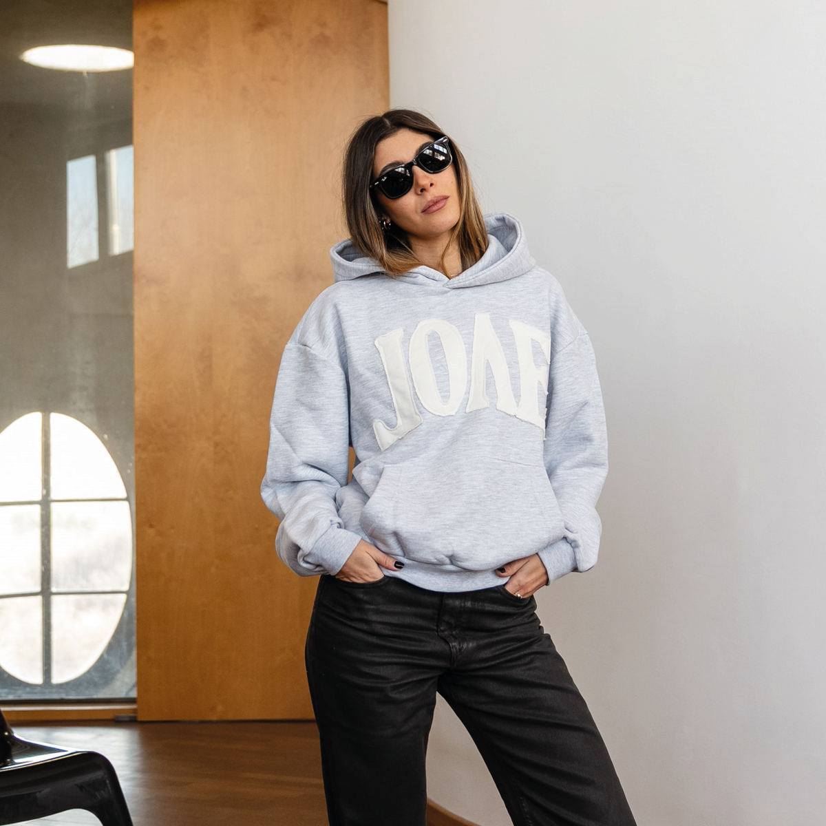 Arch Logo Hoodie Grey