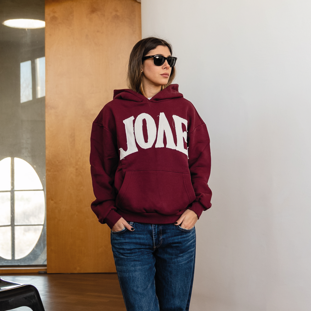 Arch Logo Hoodie Bordeaux