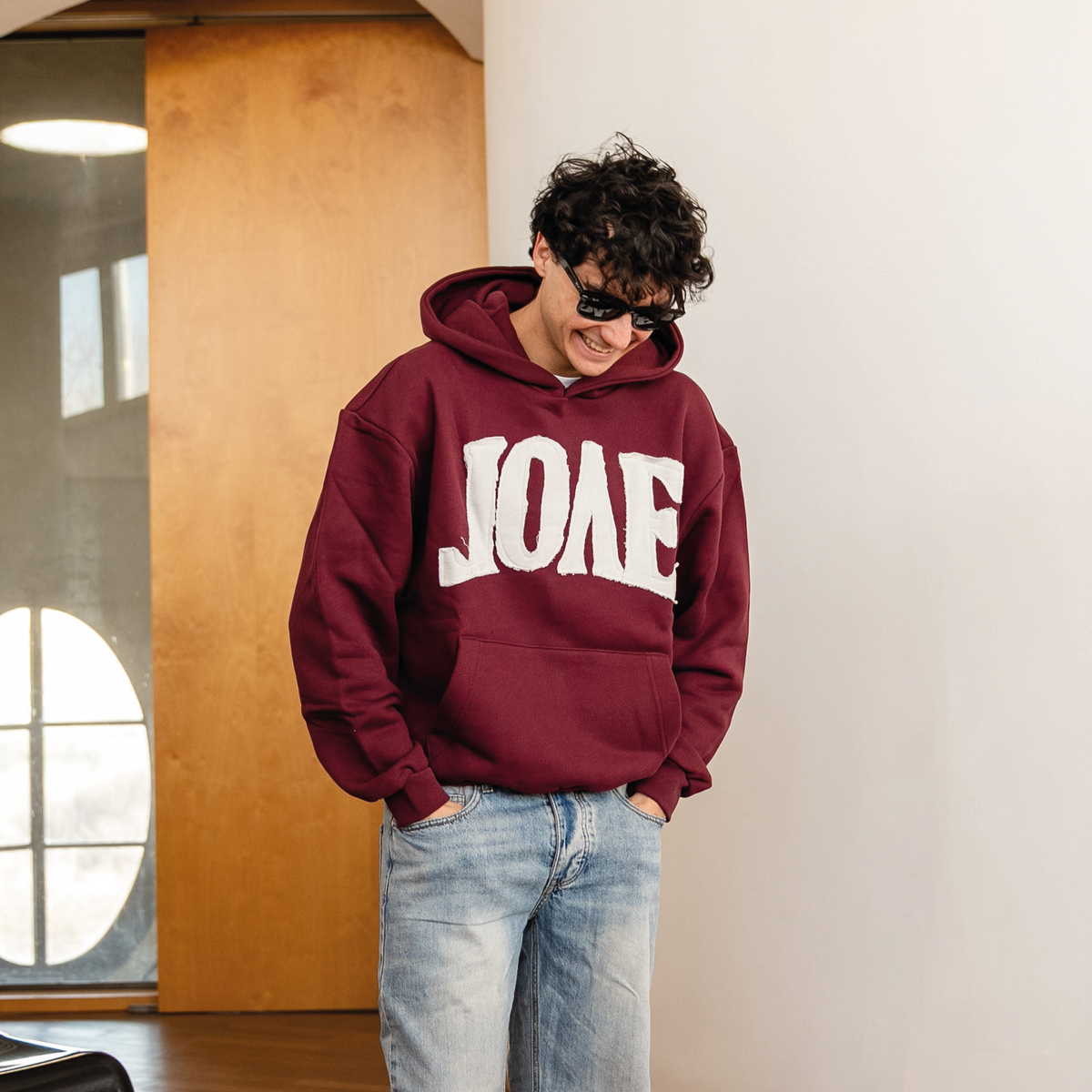 Arch Logo Hoodie Bordeaux